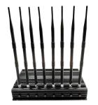 Indoor Car Use Cell Phone Scrambler Jammer 8 Antennas Remote Control