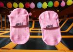 Breathable Polyester Gymnastic Grip Socks , Quick Dry Kids Non Skid Socks , Four