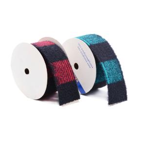China KJ20035 Knit Velvet Nylon 3.8cm Jacquard Woven Ribbon factory