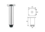 Furniture Metal Coffee Table Legs Strong Hardnes Good Corrosion Resistance
