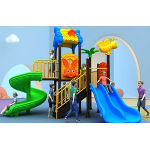 Residential Kids Playground Slide 1048cm Antistatic Anticrack