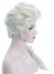 Women'S Long Beige Braided Cosplay Party Wigs Halloween Cosplay Wig For Adult
