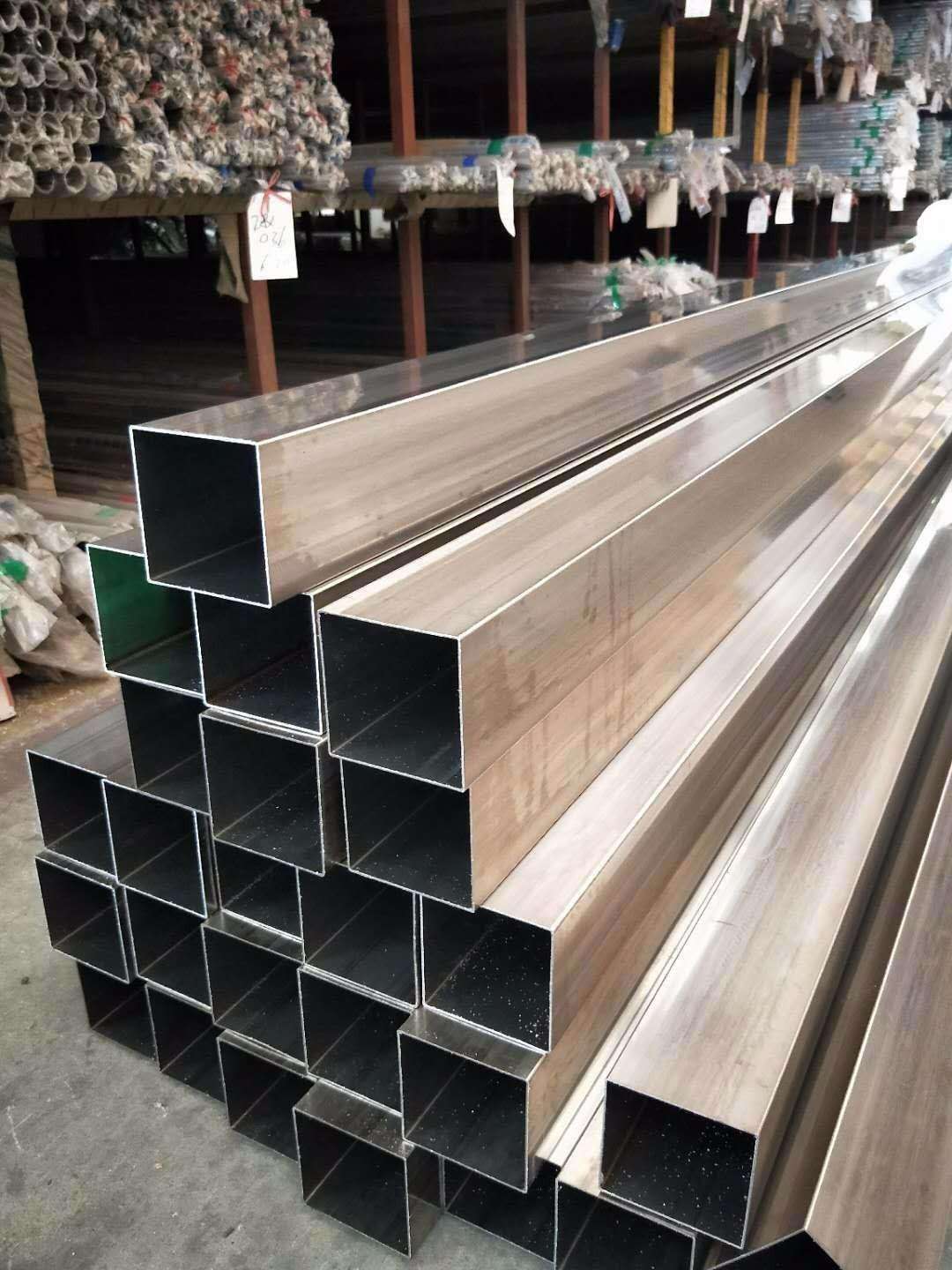 Wall Thickness 0.6mm Stainless Steel Tube Bright Surface Rectangular OEM Customized