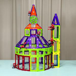 China Custom Logo Magnetic Construction Toys Castle Magnetic Shapes Building Sets factory