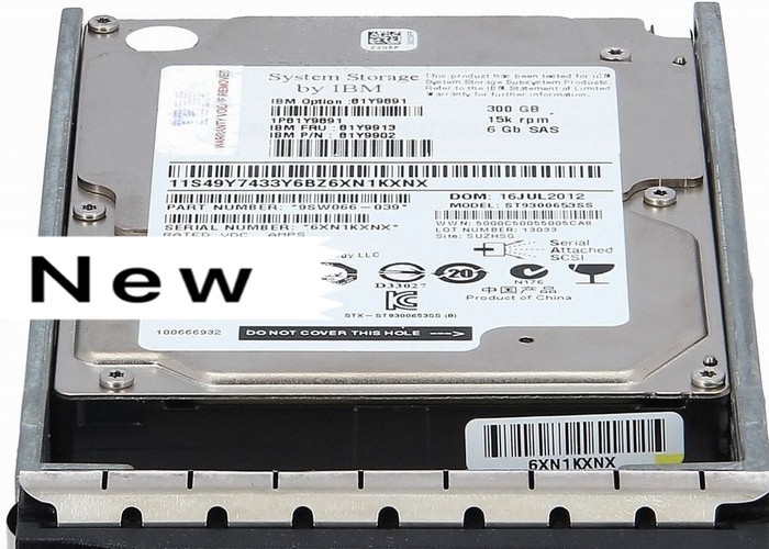 15K RPM 6GB IBM Hard Disk SAS 2.5 81Y9891 81Y9902 81Y9913 1 Year Warranty