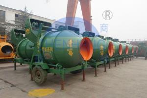 China Hydraulic Feed Mobile Electric JZC500 Concrete Mixer For Remote Areas Easy Operation factory