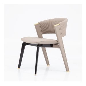 Modern Upholstered Leather Dining Room Furniture Chair Designed with Italian