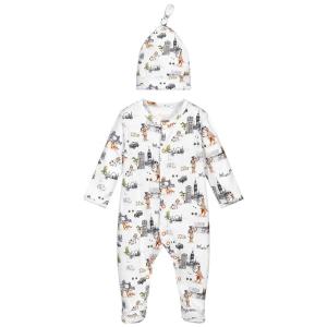 China Newborn Jumpsuit Plain Autumn Long Sleeve Infant Clothing Bodysuit Cotton Baby Romper With Hat factory