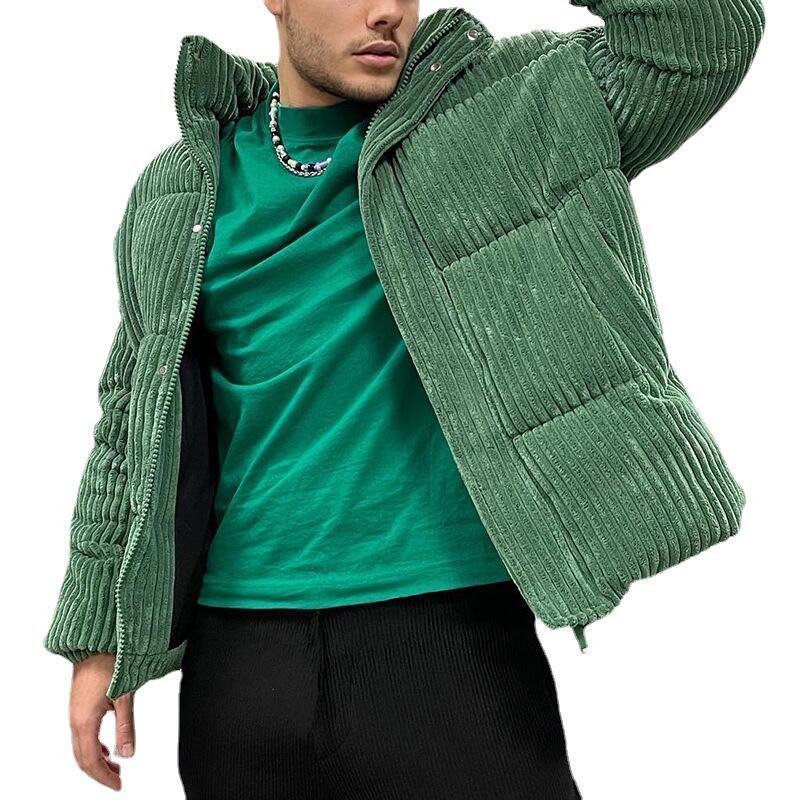 Plus-Size Men&prime;s Corduroy Winter 2022 Overcoat Warm Coat Men&prime;s Cotton Jacket for Men