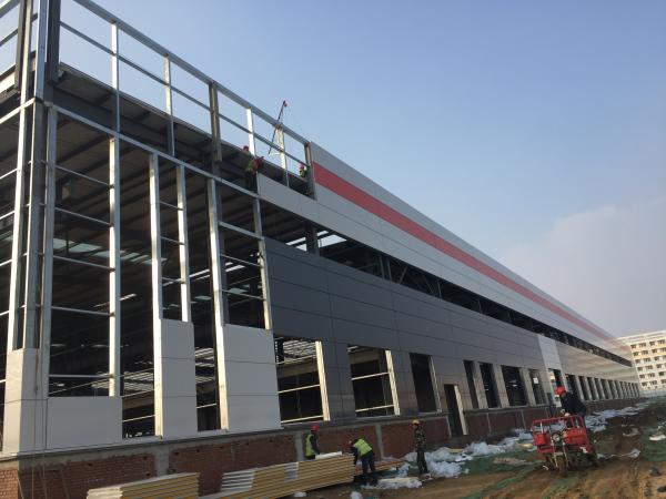 Prefabricated Industrial Shed Steel Structure Warehouse DIP Galvanized