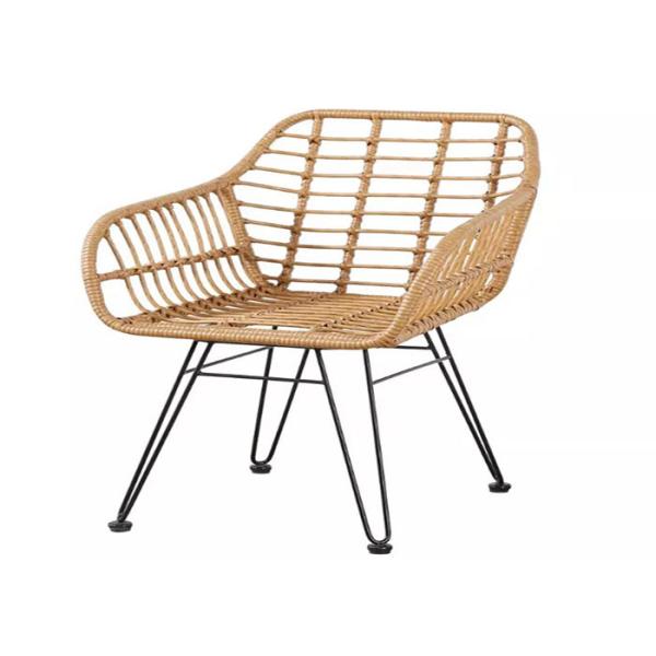 Modern Cafe Garden Rattan Chair Stackable Woven Peacock Plastic Wicker Dining Chairs For Wedding
