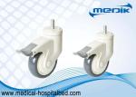 125mm Medical Casters Streamlined Appearance For Patient Stretcher