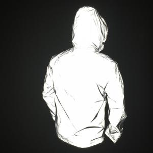 China Custom White Mens Reflective Jacket 3m Reflective Windbreaker Printed Winter factory