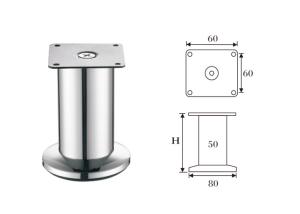 China Fashionable Style Modern Sofa Legs Chrome Plated Elegant Outlook Fine Craftwork factory