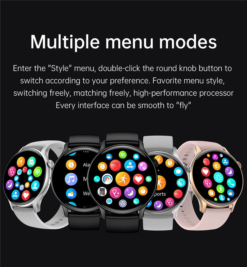 HD Screen Health Monitoring With Always On Display BT Call Voice Reloj Inteligente HK85 Smart Watch