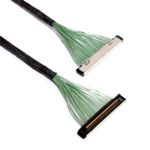 China I-Pex Universal Lvds Cable Assembly 20380-R50t-06 0.4 Mm 50pin factory