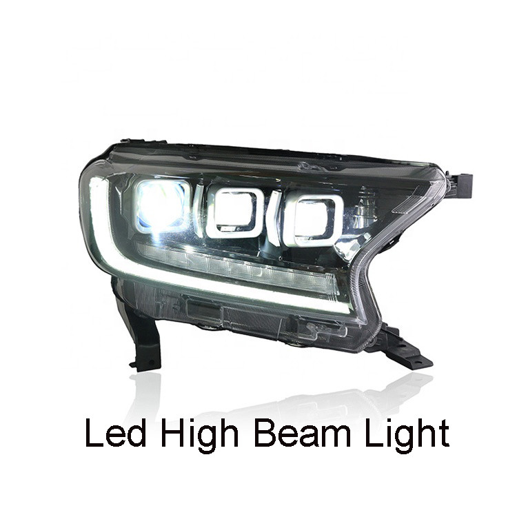 LED 3 Lens Ford Ranger Headlight With Streamer 0.13CBM Volume