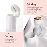 Easy Open Hospital Pill Dispenser Box Tablet Cutter Crusher Box Grind Individual