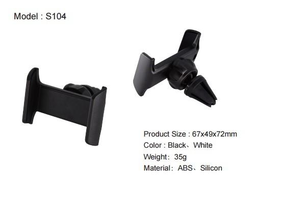 Parallel Black Clip Air Vent Cell Phone Holder Provide A Stable Viewing