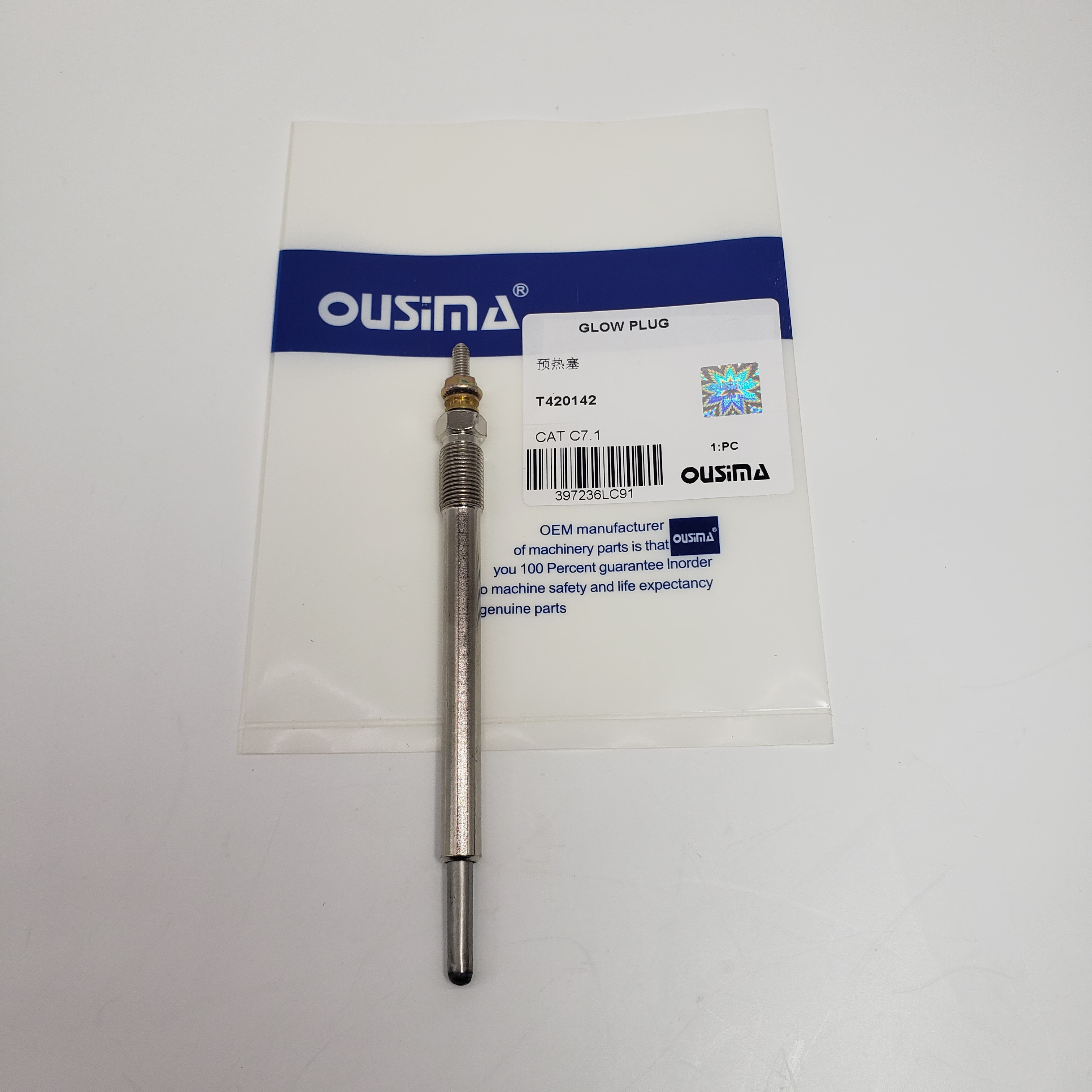 Diesel Engine Part Perkin Glow Plug T420142 For 323D2 C6.6 C7.1