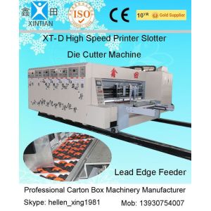 China High Precision Alloy Steel Flexo Printer Slotter Machine Automatic Carton Machine on sale