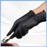 Black Disposable PVC Gloves Lightweight Breathable 100pcs/ Box