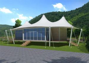 China Stretched Cable Membrane Structure Villa Tent / Prefab Houses Sandwich Panel Wall factory