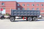 20 Ton Cargo Dump Semi Trailer Truck with 2 Axles Full Trailer Drawbar and Leaf
