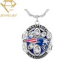 Steel Embossed Sports Awards Championship Pendants Necklace
