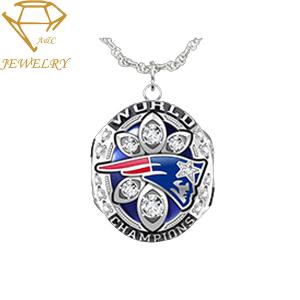 China Metal Necklaces Sports Championship Custom Sliver Pendants factory