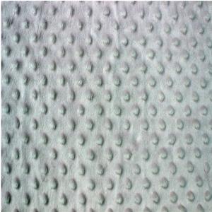 China 100% polyester super soft minky dot velvet fabric factory