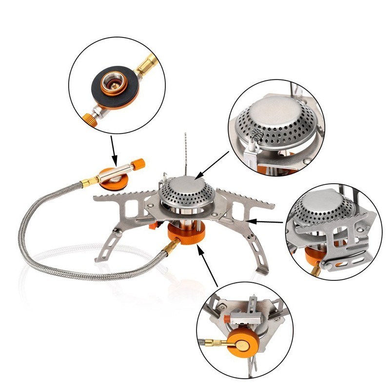 Portable Camping Gas Stove Outdoor Picnic Folding Mini Camp Gas Cooker