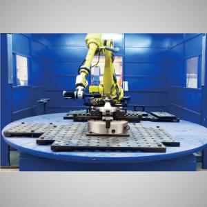 China Customized Robotic Tube Grinding Machine For Flanges Tees Pipe Fittings factory