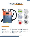 100w 200w 300w Handheld Metal Steel Iron Fiber Laser Cleaner for Rust Removal
