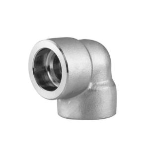 China Copper Nickel C70600 90 Degree Socket Elbow 2&quot; 3000# Pipe Connection Steel Pipe Fittings factory