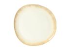 Beige Reactive Ceramic Sauce Dish Organic Shaped With Food Safety