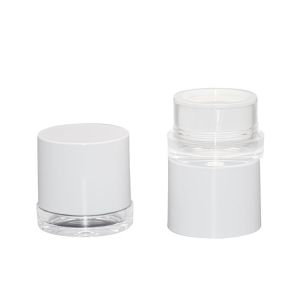 Recyclable Material Face Cream Jar Full Electroplating Process 50g