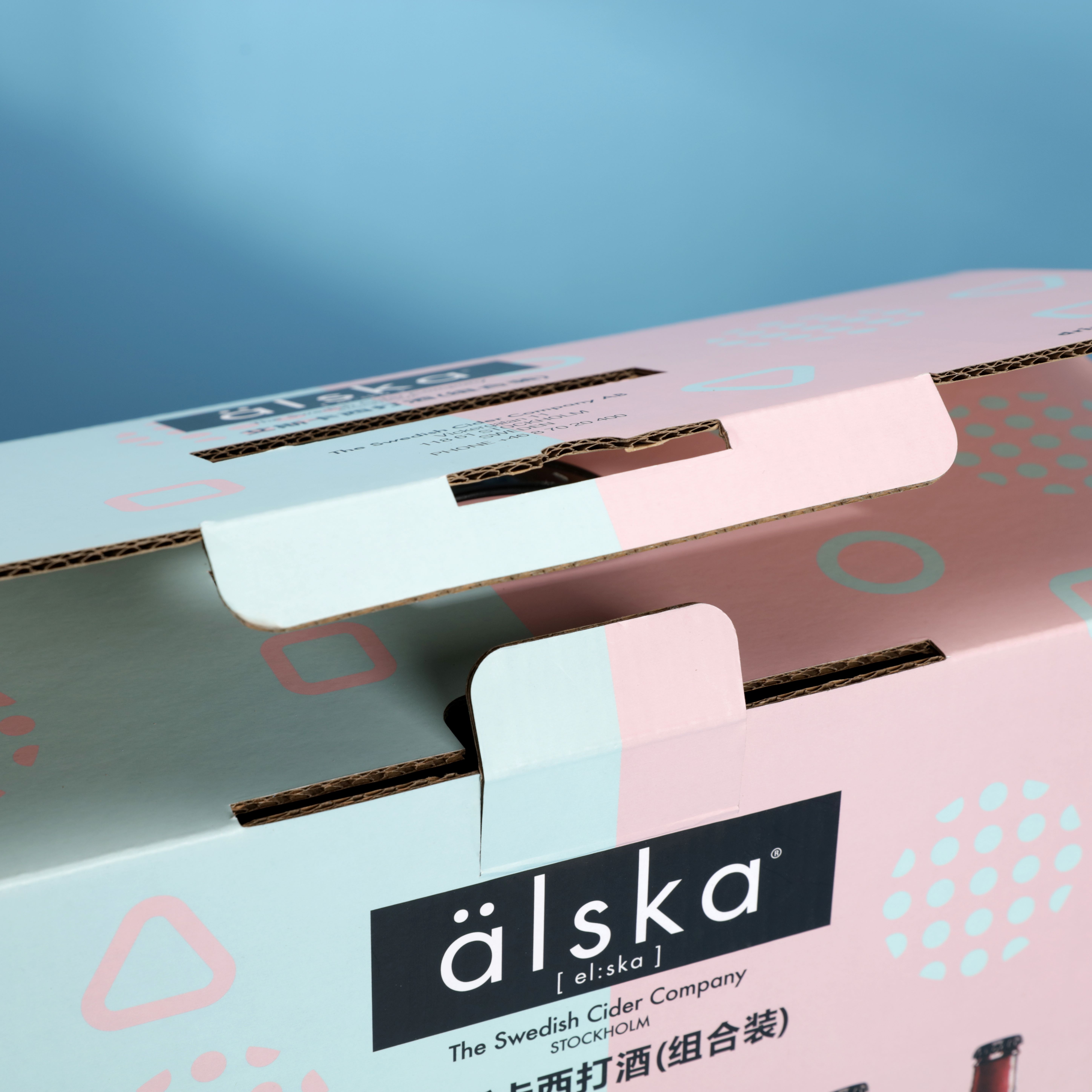 Paper Type Coated Paper Custom Logo Tuck-end Shipping Container Gift Boxes with Insert Handle for Perfume Beer Packaging