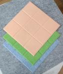 Soundproofing Polyester Acoustic Panels Bevled Edge Self adhesive Acoustic Panel
