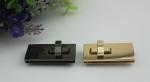 Fancy simple design gold & gunmetal color zinc alloy fittings metal twist turn