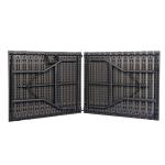 Metal Outdoor Foldable Portable Wood Grain HDPE Plastic Folding Beer Picnic