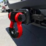 Alloy Steel Off Road Bow Shackle Clevis Towing Car Plastic Protect Rigging 3/4