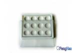 Plastic Bottom & Cover Dental Lab Supplies 12 Slots Ceramic Mixing Plate