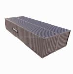 Main Structure Galvanized Steel Square Tubes Luxury 2 Bedrooms Flat Container