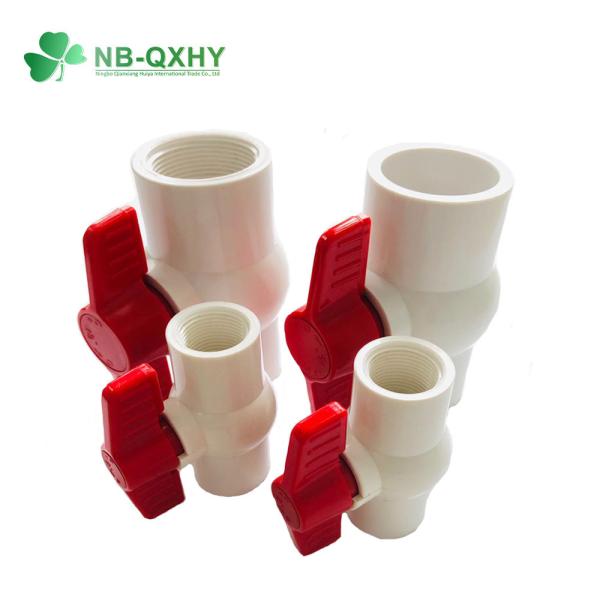 Pn16 High Thickness PVC Valve for Drain Water Sch80 Material Plastic Compact