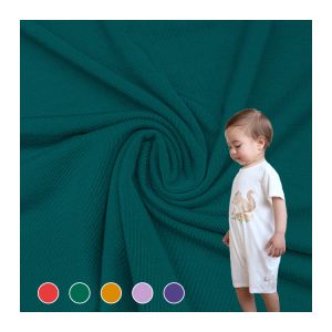 China Factory Direct Sale Solid Knit Fabric 95 Bamboo 5 Spandex Material Jersey Fabric for T-shirt on sale