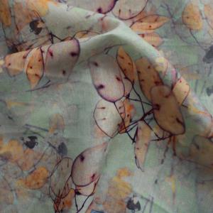 China Twill Viscose Tie Dye Rayon Challis Fabric meaning Floral Digital Printed factory