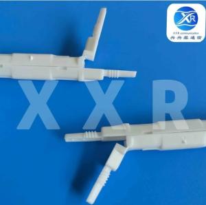 China White FTTH Fiber Optic Fusion Protection Round Box For Drop Cable Optic Fiber Fused factory