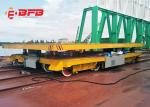 Handling Electric Rail Flat Car Motorized Transfer Trolley 350t For Steel
