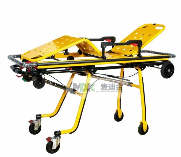 First Aid Aluminum Alloy Ambulance Stretcher with Folding Leg Mechanical